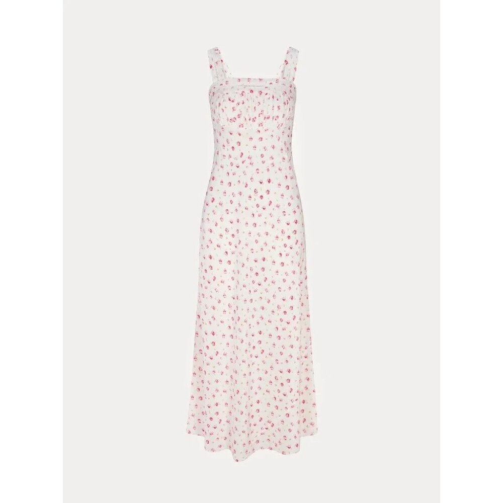 NWT Realisation Par Dharma in Baby Rose Silk Maxi Sun Dress M $300